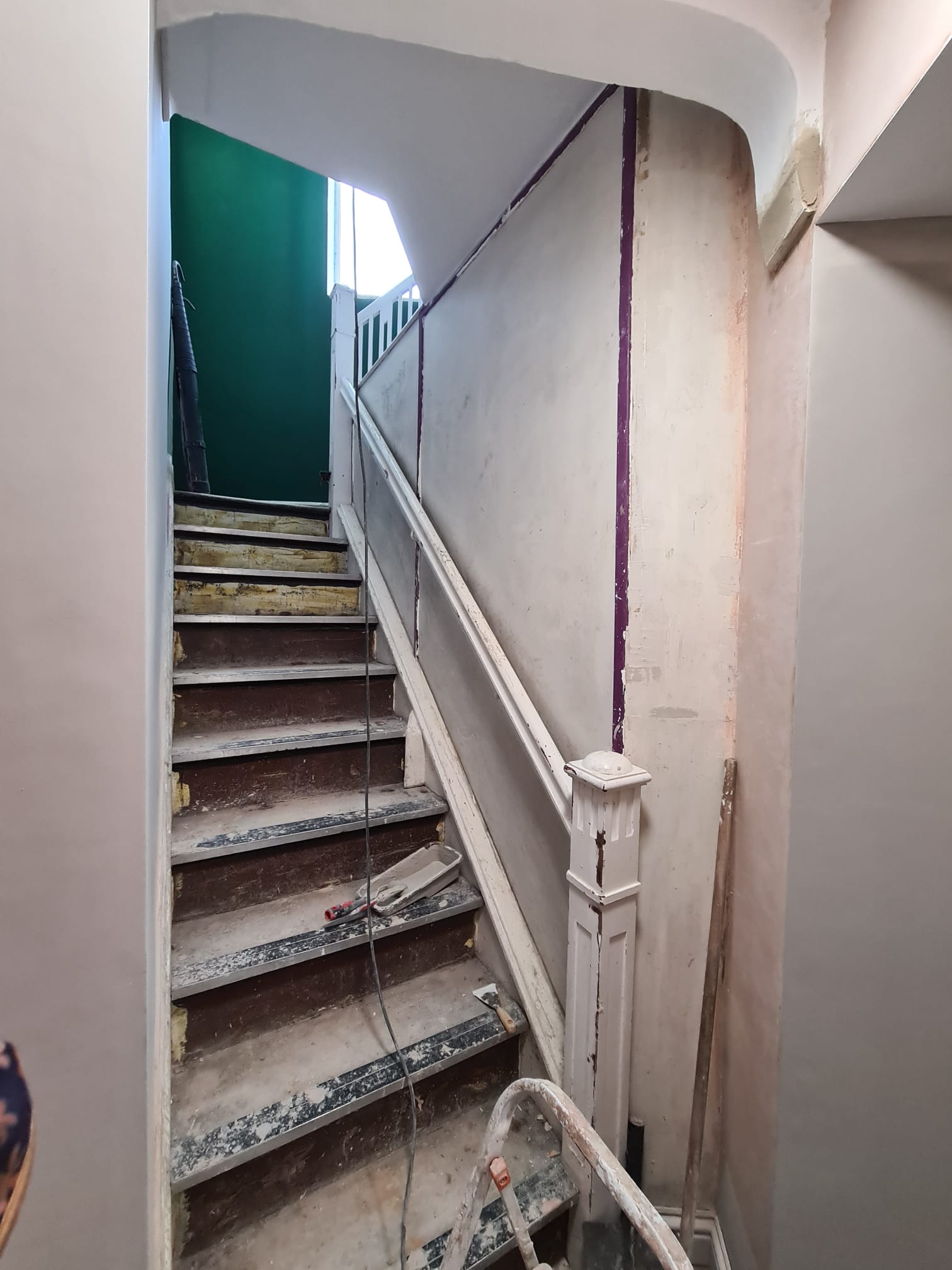 Staircase before renovation